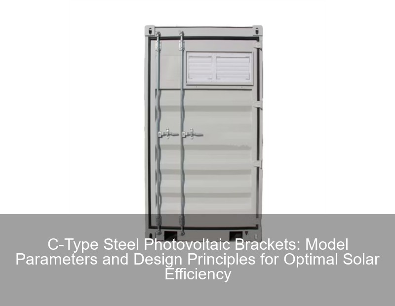 C-Type Steel Photovoltaic Brackets: Model Parameters and Design Principles for Optimal Solar Efficiency