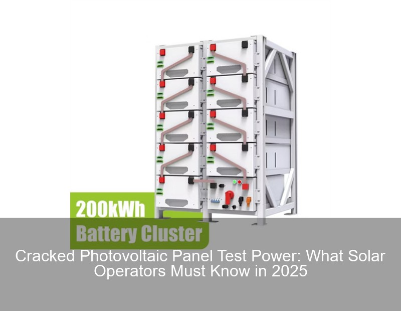 Cracked Photovoltaic Panel Test Power: What Solar Operators Must Know in 2025 | Huijue Group