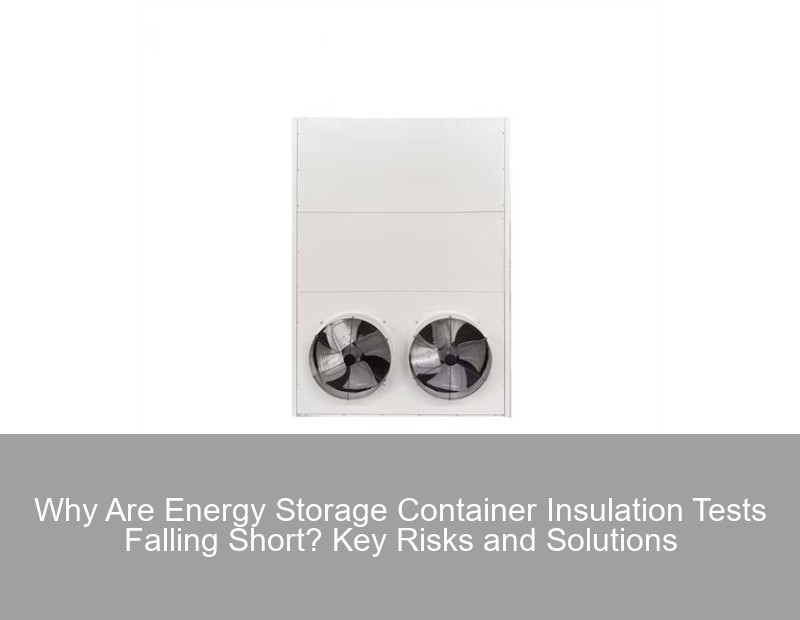 Why Are Energy Storage Container Insulation Tests Falling Short? Key Risks and Solutions