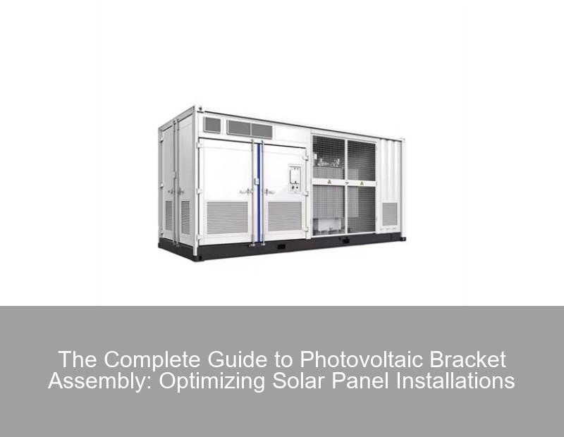 The Complete Guide to Photovoltaic Bracket Assembly: Optimizing Solar Panel Installations