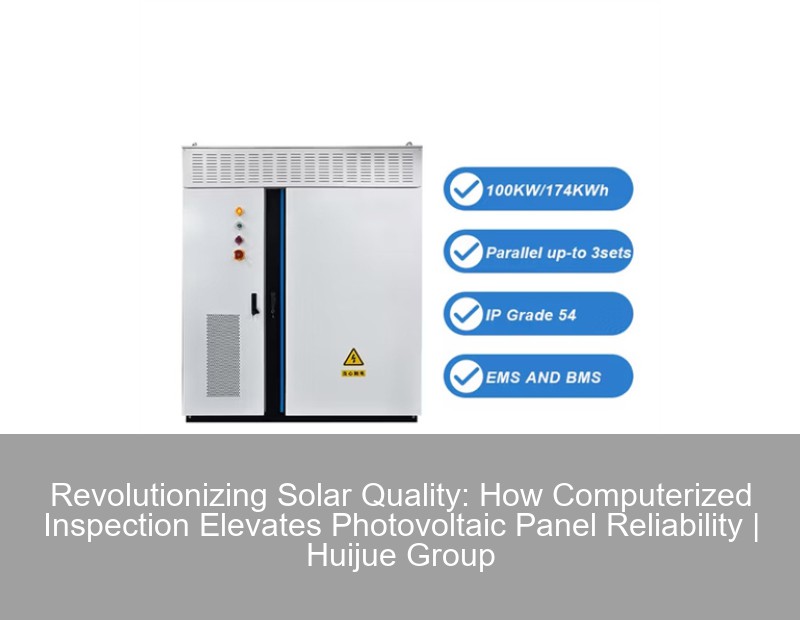 Revolutionizing Solar Quality: How Computerized Inspection Elevates Photovoltaic Panel Reliability