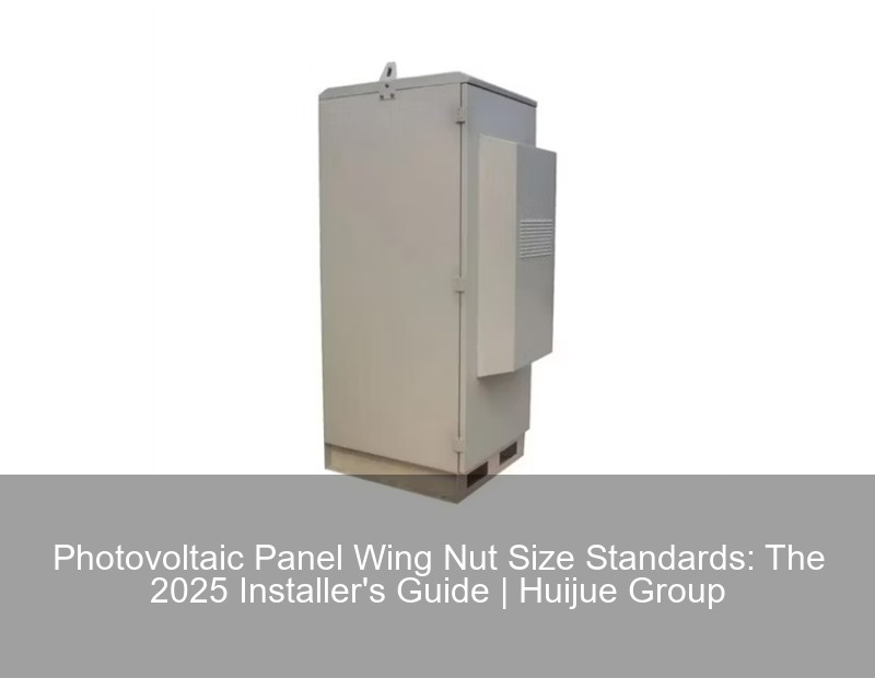 Photovoltaic Panel Wing Nut Size Standards: The 2025 Installer&#039;s Guide | Huijue Group