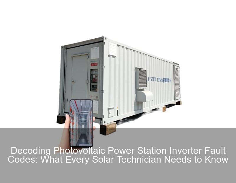 Decoding Photovoltaic Power Station Inverter Fault Codes: What Every Solar Technician Needs to Know