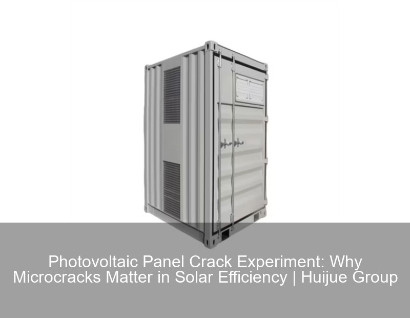 Photovoltaic Panel Crack Experiment: Why Microcracks Matter in Solar Efficiency
