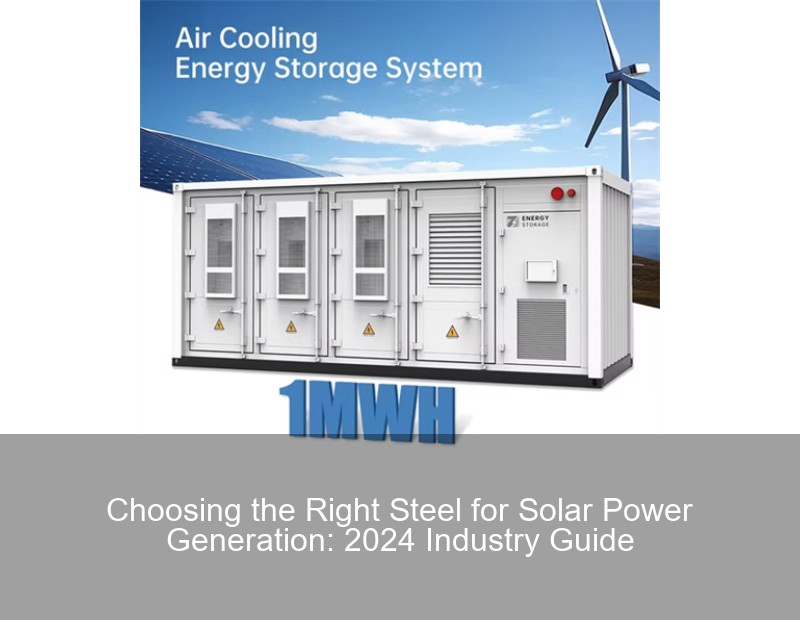 Choosing the Right Steel for Solar Power Generation: 2024 Industry Guide | Huijue Group