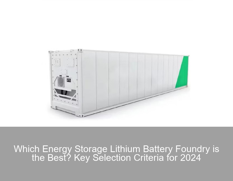 Which Energy Storage Lithium Battery Foundry is the Best? Key Selection Criteria for 2024 | Huijue Group