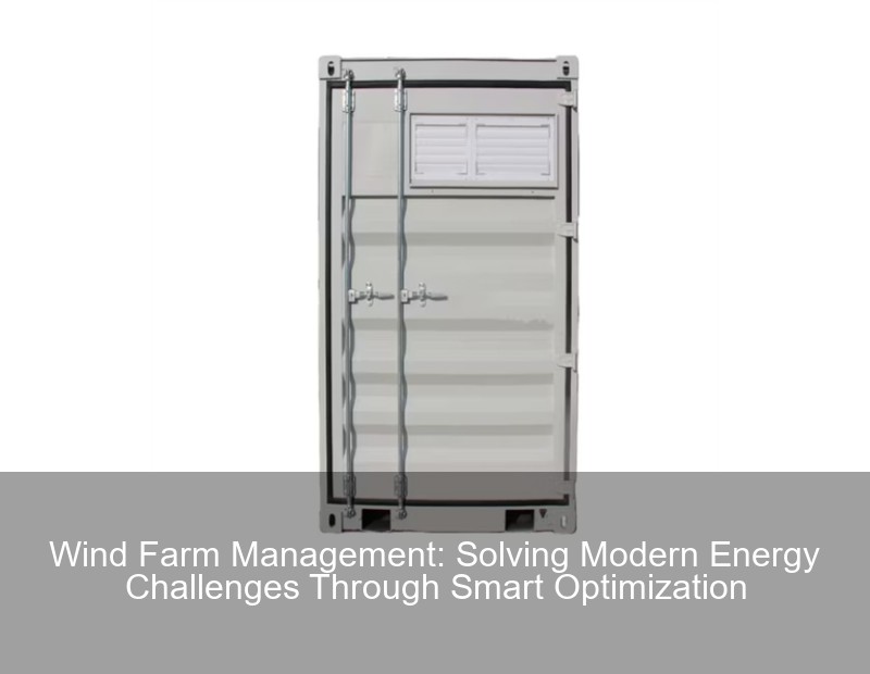 Wind Farm Management: Solving Modern Energy Challenges Through Smart Optimization