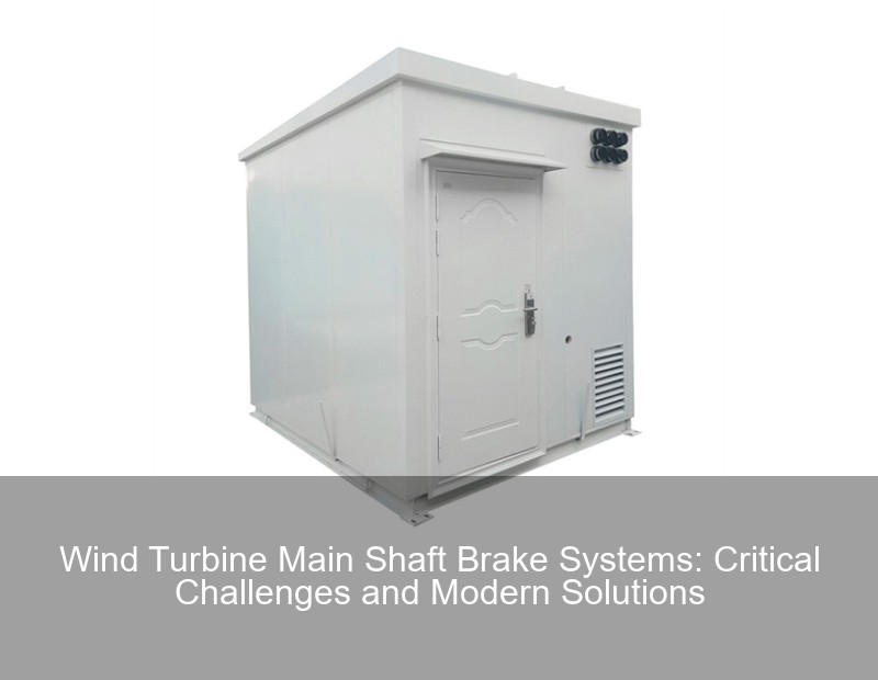 Wind Turbine Main Shaft Brake Systems: Critical Challenges and Modern Solutions